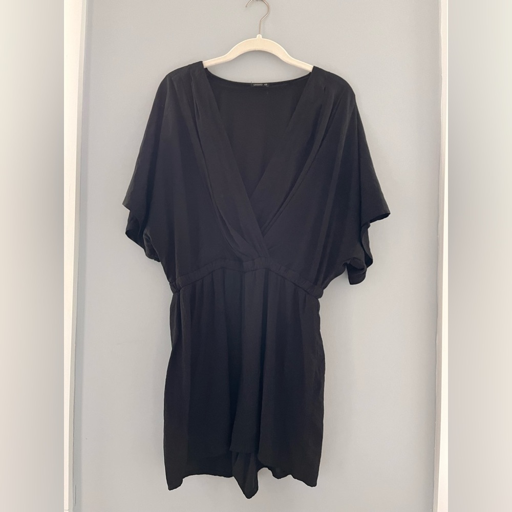 Black shorts jumpsuit